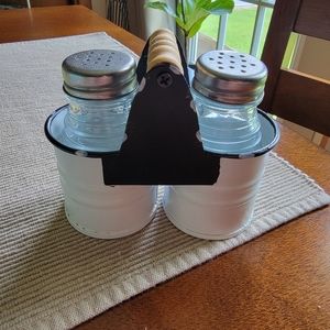 Farmhouse style salt and pepper shakers
